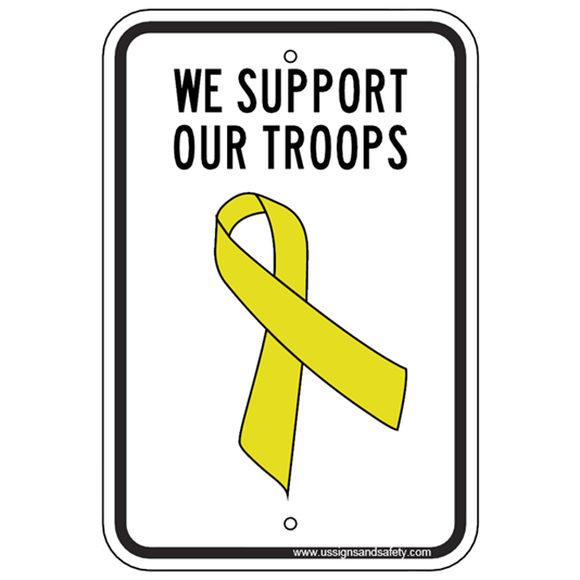 Support Our Troops (Yellow Ribbon) - Epic Signs