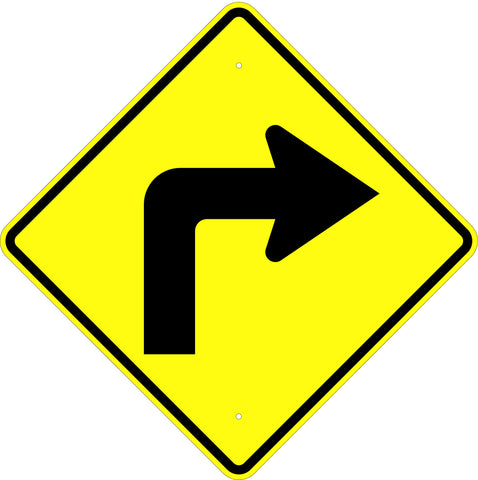 Turn Right Symbol Sign - U.S. Signs and Safety