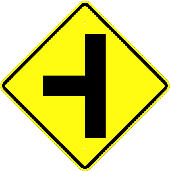 Side Road Symbol Sign - U.S. Signs and Safety