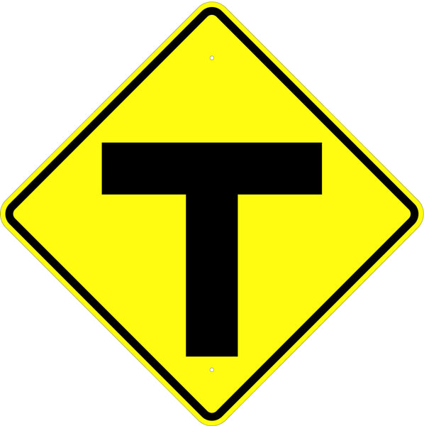 T Intersection Symbol Sign - U.S. Signs and Safety