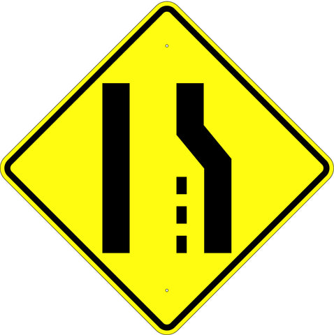 Pavement Width Transition Symbol Sign - U.S. Signs and Safety - 1