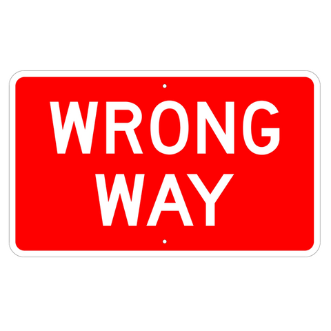 Wrong Way Sign - U.S. Signs and Safety